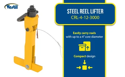 Vestil CRL-4-12-3000 Steel Reel Lifter - product feature image