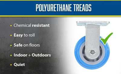 Vestil CST-KB-5X2PUP-R Polyurethane Rigid Caster - product feature image