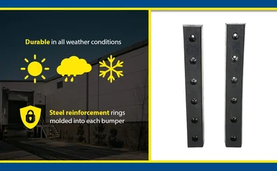 Vestil DBE-30-2 Hardened Molded Rubber Bumper - product feature image