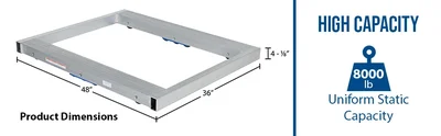 Vestil DOL-3648-10T Alum Pallet Dolly - product feature image