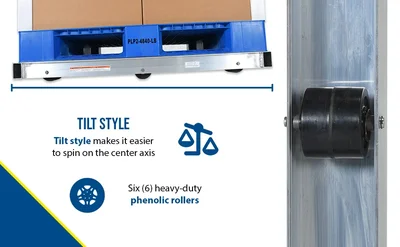 Vestil DOL-4048-6T Alum Pallet Dolly - product feature image