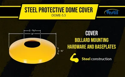 Vestil DOME-4.5-BOX Steel Protective Dome Cover - product feature image