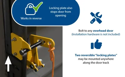 Vestil DR-LOCK Automatic Overhead Door Lock - product feature image