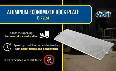 Vestil E-7224 Aluminum Economizer Dock Plate - product feature image
