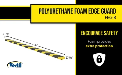Vestil FEG-B Polyurethane Foam Edge Guard - product feature image
