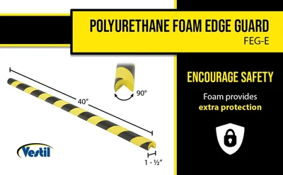 Vestil FEG-E Polyurethane Foam Edge Guard - product feature image
