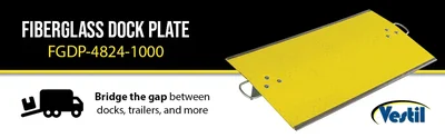 Vestil FGDP-4824-1000 Fiberglass Dock Plate - product feature image