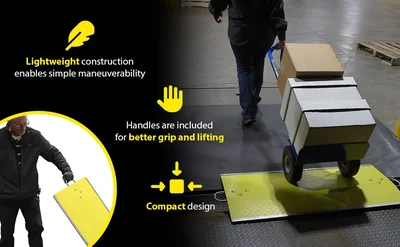 Vestil FGDP-4824-1000 Fiberglass Dock Plate - product feature image