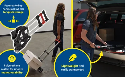 Vestil FHC-175 Aluminum Foldaway Hand Truck - product feature image