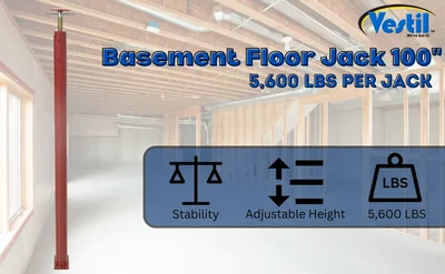Vestil FJB-100 Basement Floor Jack - product feature image