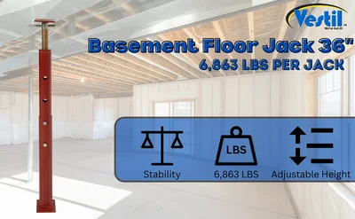 Vestil FJB-36 Basement Floor Jack - product feature image