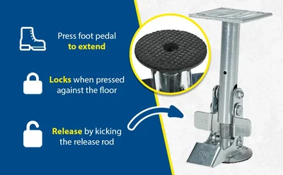 Vestil FL-LK-8EL Steel Floor Lock - product feature image