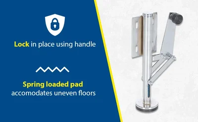 Vestil FL-LK-SMR-L Steel Left Mount Floor Lock - product feature image