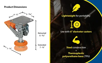 Vestil FL-LKH-6 Steel Floor Lock - product feature image