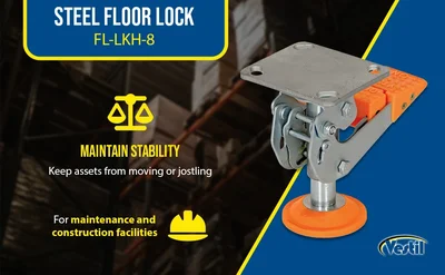 Vestil FL-LKH-8 Steel Floor Lock - product feature image