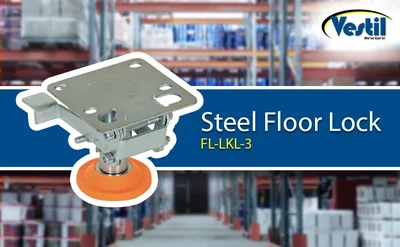 Vestil FL-LKL-3 Steel Floor Lock - product feature image
