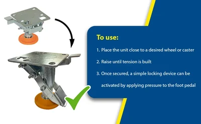 Vestil FL-LKL-3 Steel Floor Lock - product feature image
