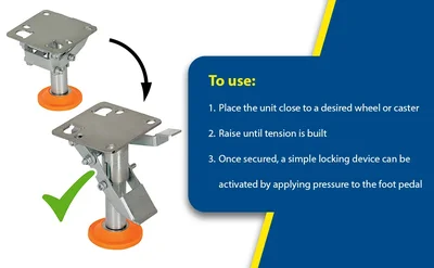 Vestil FL-LKL-4 Steel Floor Lock - product feature image