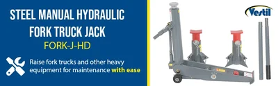 Vestil FORK-J-HD Steel Manual Hydraulic Fork Truck Jack - product feature image