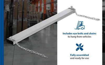 Vestil HDMS-60 Steel Heavy Duty Magnetic Hanging Sweeper - product feature image