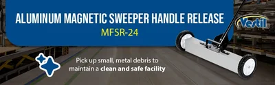 Vestil MFSR-24 Aluminum Magnetic Sweeper Handle Release - product feature image