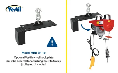 Vestil MINI-10 Steel Mini Cable Hoist Option - product feature image