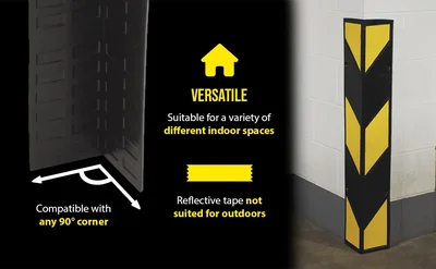 Vestil MRCG-39 Molded Rubber Corner Protector - product feature image