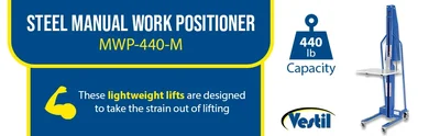 Vestil MWP-440-M Steel Manual Work Position - product feature image