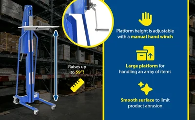 Vestil MWP-440-M Steel Manual Work Position - product feature image