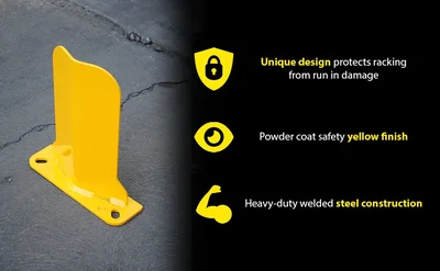 Vestil NPG6-12 Steel Low Profile Rack Guard - product feature image