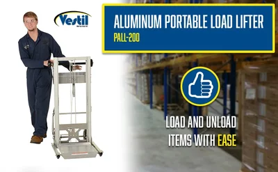 Vestil PALL-200 Aluminum Portable Load Lifter - product feature image