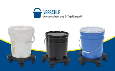 Vestil PDD-5 Plastic Drum Dolly 5-7 Gallon Buckets - product feature image