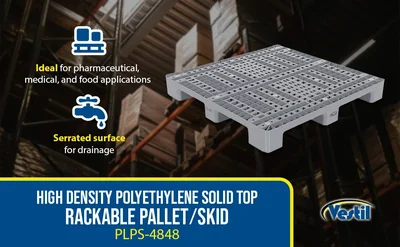 Vestil PLPS-4848 Plastic Pallets and Skids - product feature image