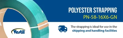 Vestil PN-58-16X6-GN Polyester Strapping - product feature image