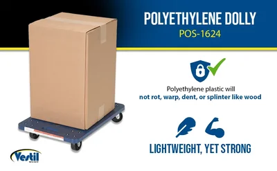 Vestil POS-1624 Polyethylene Dolly - product feature image