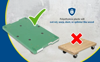Vestil POS-1830 Polyethylene Dolly - product feature image