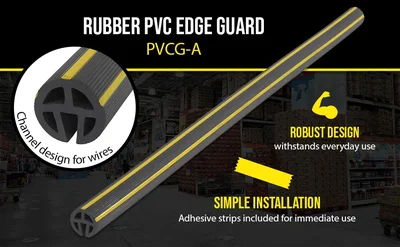 Vestil PVCG-A Rubber PVC Edge Guard - product feature image