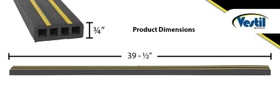 Vestil PVCG-A Rubber PVC Edge Guard - product feature image