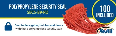 Vestil SECS-B9-RD Polypropylene Security Seal - product feature image