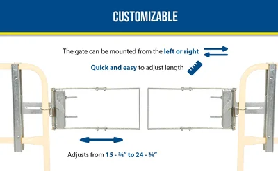 Vestil SPG-26-G Galvanized Steel Self-Closing Gate - product feature image