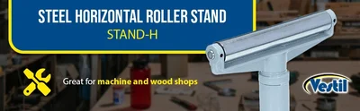 Vestil STAND-H Steel Horizontal Roller Stand - product feature image