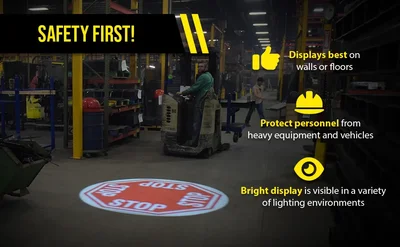 Vestil VSP-12-001 Steel Virtual Sign Projector - product feature image