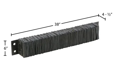 Vestil 636-4.5 Laminated Rubber Dock Bumper - dimensional drawing