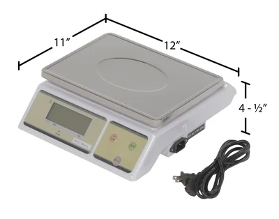 Vestil BDSC-66 Aluminum/Stainless Steel Parts Scale - dimensional drawing