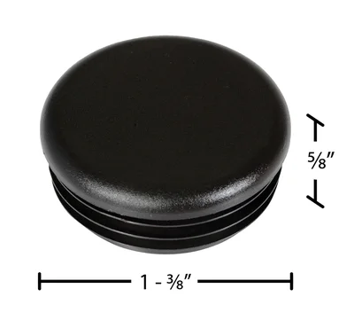 Vestil BOL-CAP-1.75-P Plastic Bollard Cap - dimensional drawing