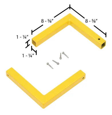 Vestil C-CON Safety Handrail Corner Connectors - dimensional drawing