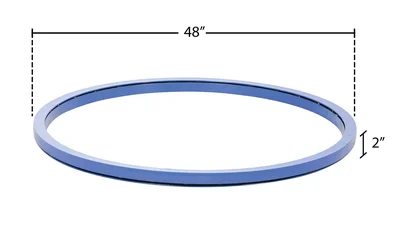 Vestil CA-48-6 Steel Manual Carousel - dimensional drawing