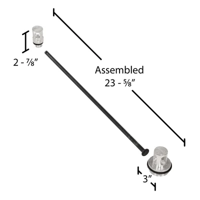 Vestil DDL-55-AL Aluminum Double Drum Lock - dimensional drawing