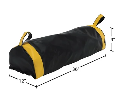 Vestil Vinyl Dock Seal Draft Blocker 36 In. Width Black - dimensional drawing