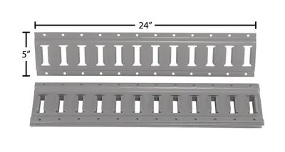 Vestil E-TRK-2-GY-6PK Steel E-Track - dimensional drawing